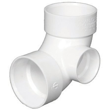Charlotte Pipe And Foundry Charlotte Pipe Schedule 40 3 in. Hub X 3 in. D Hub PVC Elbow 1 pk PVC00300S0800